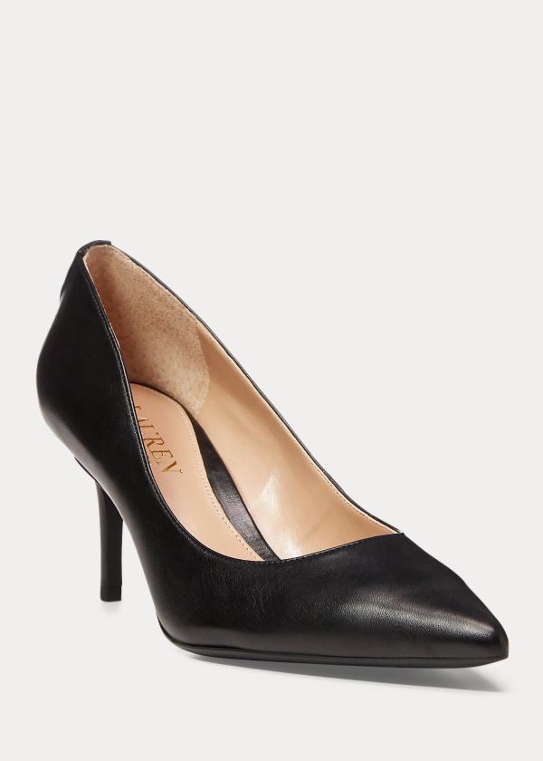 Women's Ralph Lauren Lanette Leather Pumps | 416073NLI